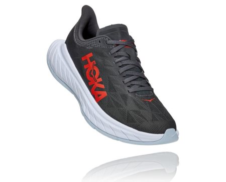 Hoka One One Carbon X 2 Moški Road Tekaški Čevlji Temno Siva / Rdeča SI-865319N